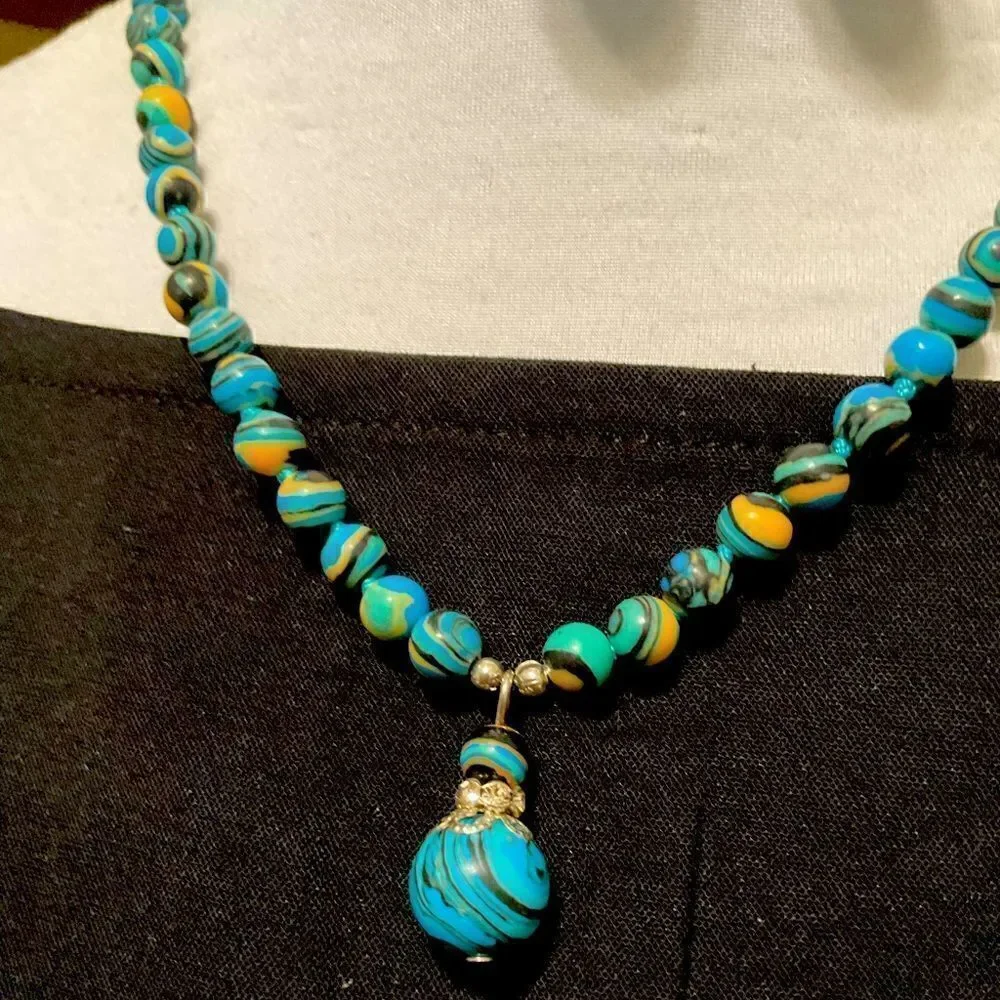 Multi Turquoise (Calcilica) Necklace Earring Set NWT Black Friday sale!